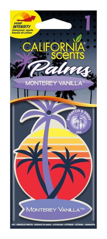 Zapach Zawieszka California Scents Palmy Monterey Vanilia