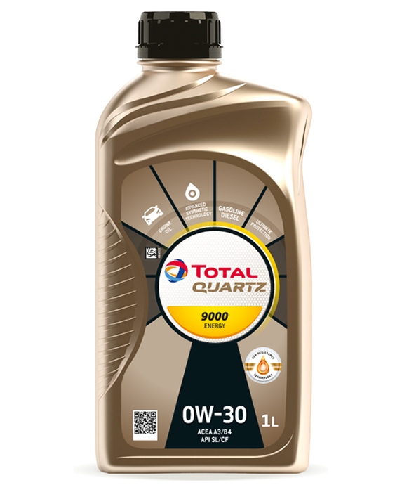Olej Total Quartz 0W30 1L 9000 Energy A3/B4 / Sl/Cf / 229.5 / 502.00 505.00 / Gm-Lla025/B025
