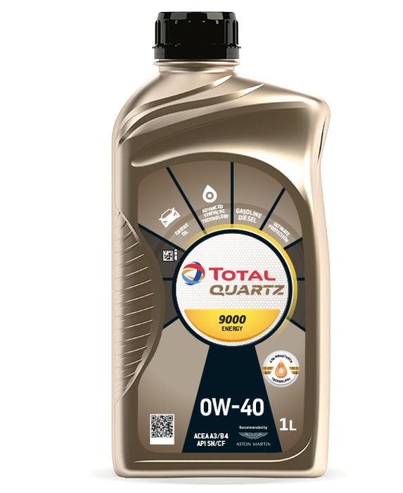 Olej Total Quartz 0W40 1L Quartz 9000 Energy A3/B4 / Sn/Cf / 502.00 505.00 / 229.5 / Wss M2c 927-A / A40