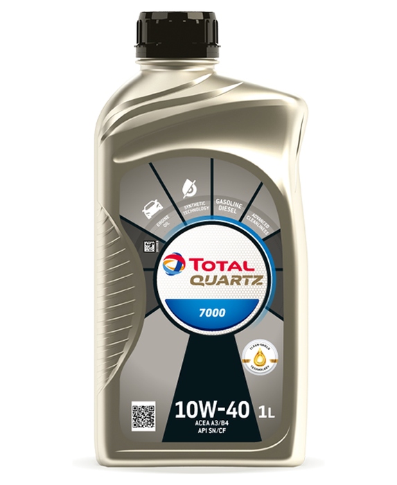 Olej Total Quartz 10W40 1L 7000 A3/B4 / Sn/Cf / B71 2300/2294 / 229.1 / 501.01 505.00 / 9.55535-G2
