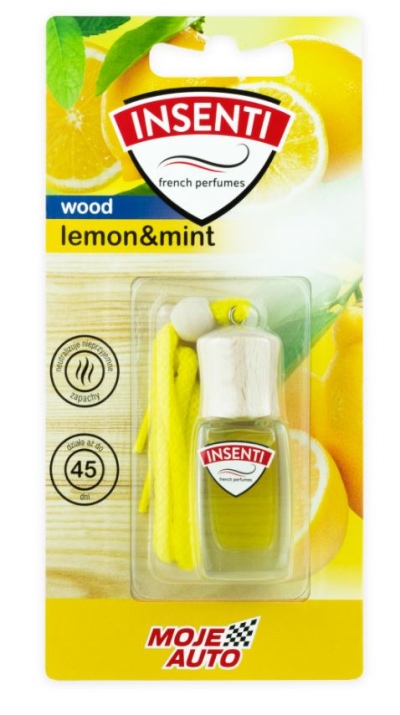 Zapach Insenti Wood Buteleczka 8Ml Lemon&Mint Blister / Moje Auto