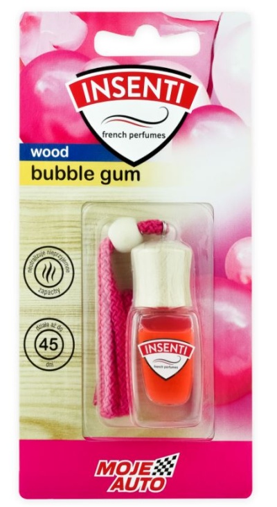 Zapach Insenti Wood Buteleczka 8Ml Bubble Gum Blister / Moje Auto