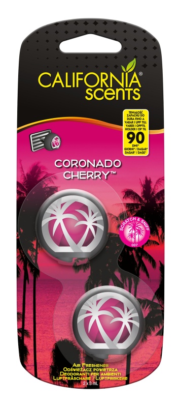 Zapach California Scents Vent Mini Membrana Do Nawiewu - Coronado Cherry 3Ml